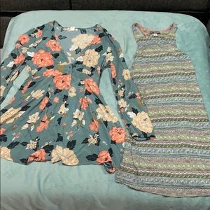 Bundle/lot of 2 Billabong size Med dresses